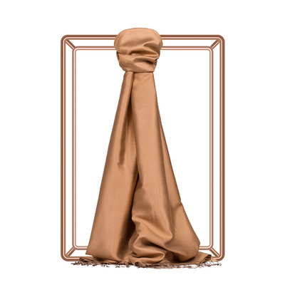 İPEKEVİ ÇİFT TARAFLI İPEK ŞAL - BAL KÖPÜĞÜ 