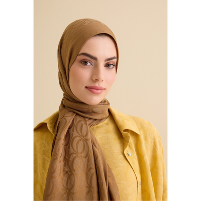 İmannoor Bambunoor Naia Pamuk Şal - Haki - Resim 3