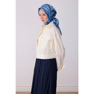 Belli 26 Yaz Twill İpek Eşarp - Resim 3