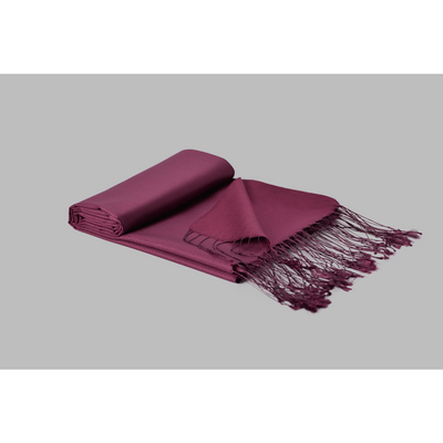 ARMANDA İPEK ŞAL BORDO - Resim 1