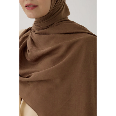 Valentino Orlandi Velora Örgü Desen Şal - Bronz - Resim 2