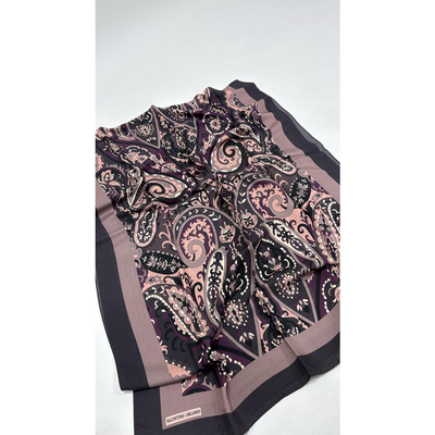 Valentino Orlandi Laura Deseli Şal - Mor - Resim 1