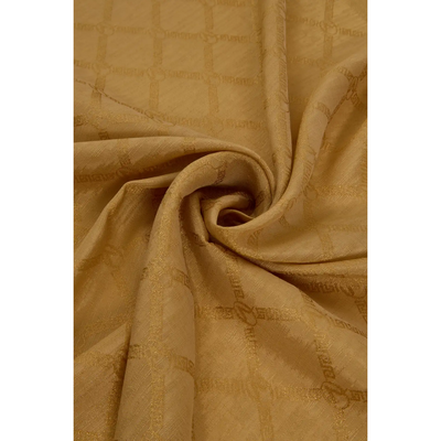 Valentino Orlandi Siena Logo Desen Şal - Hardal - Resim 2