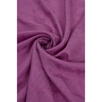 Valentino Orlandi Siena Logo Desen Şal - Fuşya - Resim 2