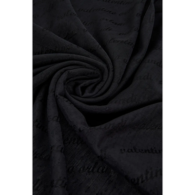 Valentino Orlandi Siena İmza Desen Şal - Siyah - Resim 2