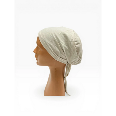 Penye Dikişli Bone - Krem - Resim 1