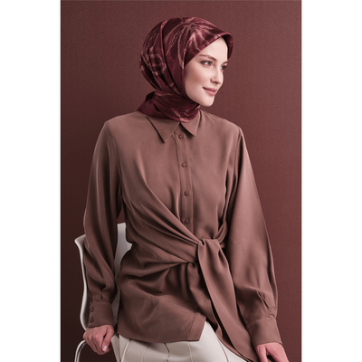 Armine 26-27 Sonbahar Kış Twill İpek Eşarp - Resim 4