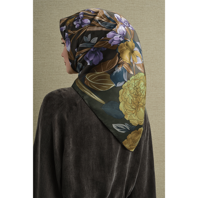 Armine 26-27 Sonbahar Kış Twill İpek Eşarp - Resim 4