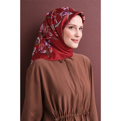 Armine 26-27 Sonbahar Kış Twill İpek Eşarp - 82 - Resim 2