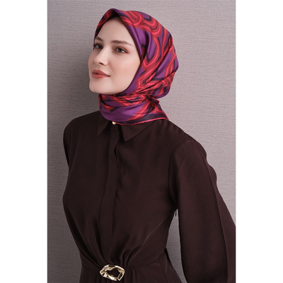 Armine 26-27 Sonbahar-Kış Twill İpek Eşarp - 08 - Resim 2