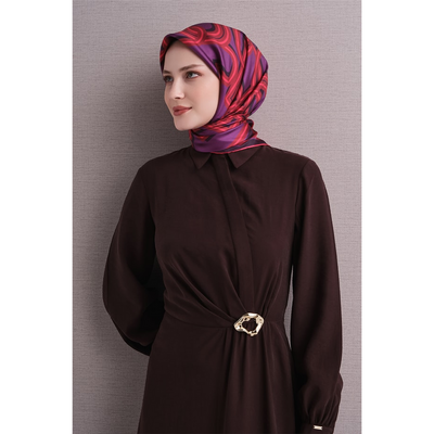 Armine 26-27 Sonbahar-Kış Twill İpek Eşarp - 08 - Resim 1