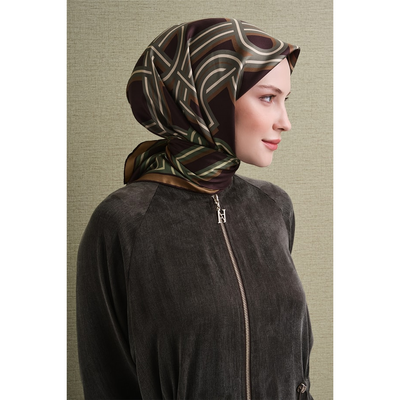 Armine 26-27 Sonbahar-Kış Twill İpek Eşarp - 08 - Resim 4