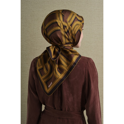 Armine 26-27 Sonbahar-Kış Twill İpek Eşarp - 08 - Resim 4