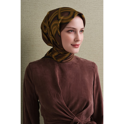 Armine 26-27 Sonbahar-Kış Twill İpek Eşarp - 08 - Resim 3