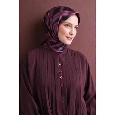 Armine 26-27 Sonbahar-Kış Twill İpek Eşarp - 08 - Resim 1