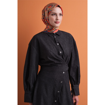 Armine 26-27 Sonbahar-Kış Twill İpek Eşarp - 08 - Resim 4