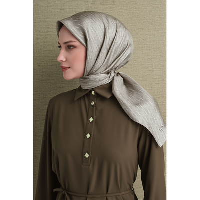 Armine 26-27 Sonbahar Kış Twill İpek Eşarp - 51 - Resim 4