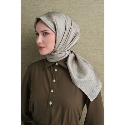 Armine 26-27 Sonbahar Kış Twill İpek Eşarp - 51 - Resim 3