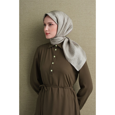 Armine 26-27 Sonbahar Kış Twill İpek Eşarp - 51 - Resim 2