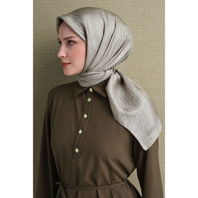 Armine 26-27 Sonbahar Kış Twill İpek Eşarp - 51 - Resim 1