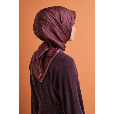 Armine 26-27 Sonbahar Kış Twill İpek Eşarp - 37 - Resim 4