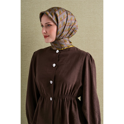 Armine 26-27 Sonbahar Kış Twill İpek Eşarp - 37 - Resim 3