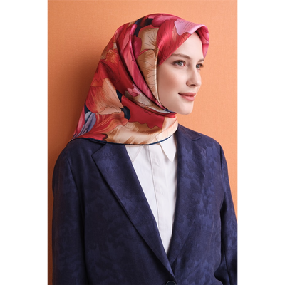 Armine 26-27 Sonbahar Kış Twill İpek Eşarp - 36 - Resim 1