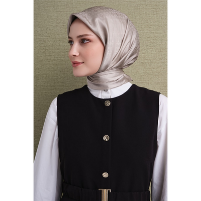 Armine 26-27 Sonbahar Kış Twill İpek Eşarp - 51 - Resim 3