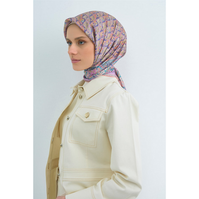 Armine 26 Yaz Twill İpek Eşarp  - Resim 4
