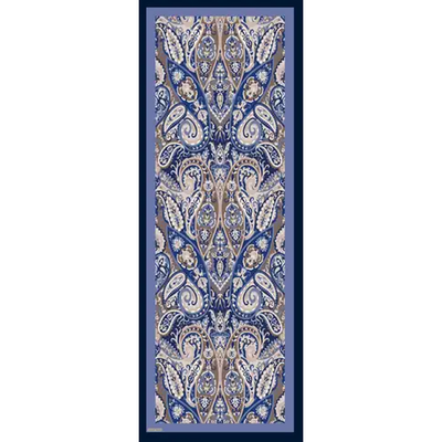 Valentino Orlandi Laura Deseli Şal - Lacivert - Resim 2