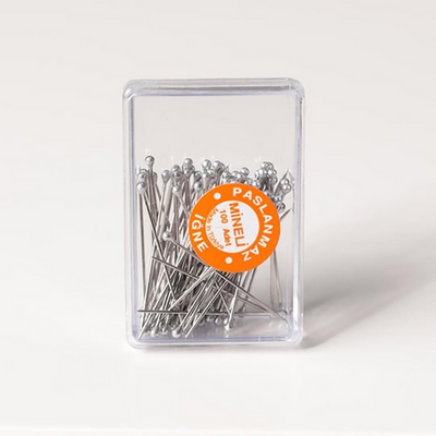 100'lü Çelik İğne - Gümüş - Resim 1