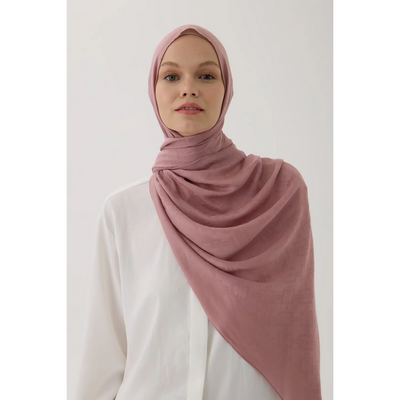 Valentino Orlandi Velora Örgü Desen Şal - Gül Kurusu - Resim 3