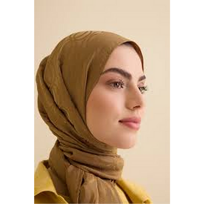 İmannoor Bambunoor Naia Pamuk Şal - Haki - Resim 2