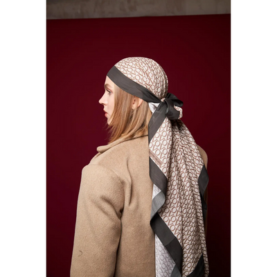 Valentino Orlandi Laura VO Şal - Kahve - Resim 1