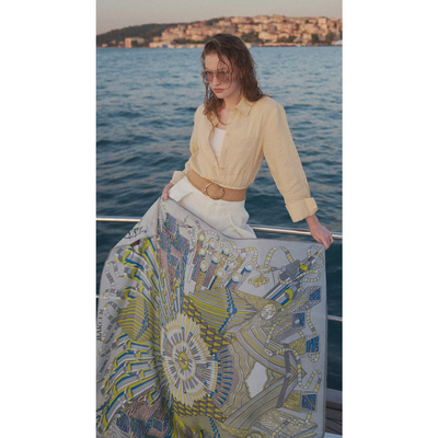 Mareen Tünel Omuz Şalı - Kurşun - Resim 3
