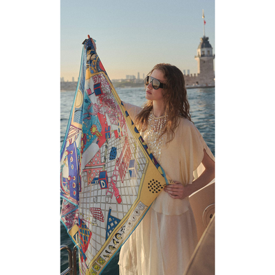Mareen Haliç Omuz Şalı - Kıyı - Resim 4
