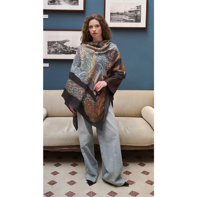 Dersaadet Omuz Şal - Çini - Resim 3