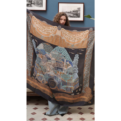 Dersaadet Omuz Şal - Çini - Resim 2