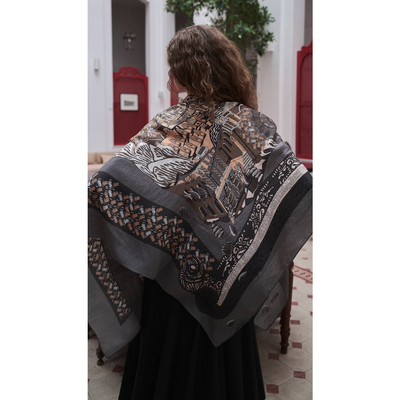 Dersaadet Omuz Şal - Mermer - Resim 1