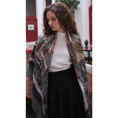 Dersaadet Omuz Şal - Mermer - Resim 3