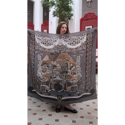 Dersaadet Omuz Şal - Mermer - Resim 4