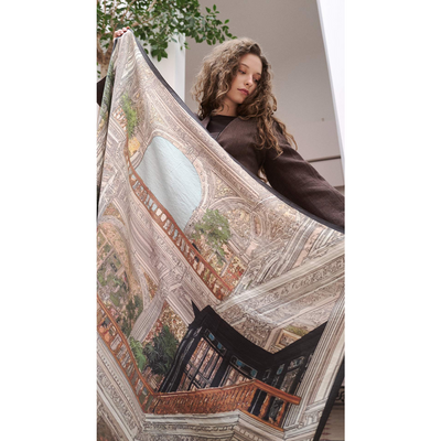 Ada Sarayı Omuz Şal - Siyah - Resim 2