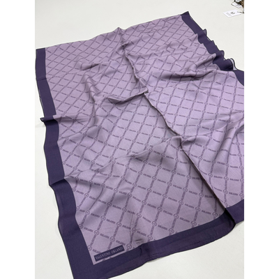 Valentino Orlandi Laura Logo Şal - Mor - Resim 2