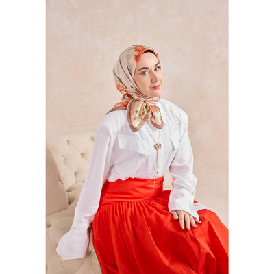 Silk Home Twill İpek Eşarp - 01 - Resim 2