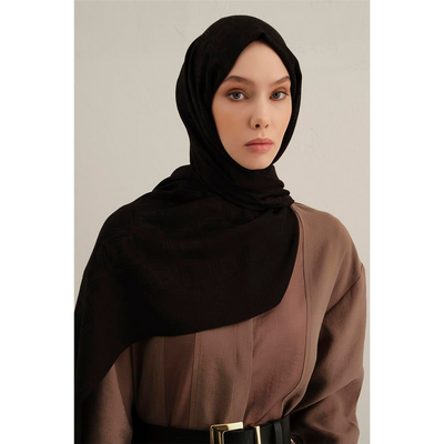 Armine Lyocell Naia Kare Monogram Şal - Resim 1