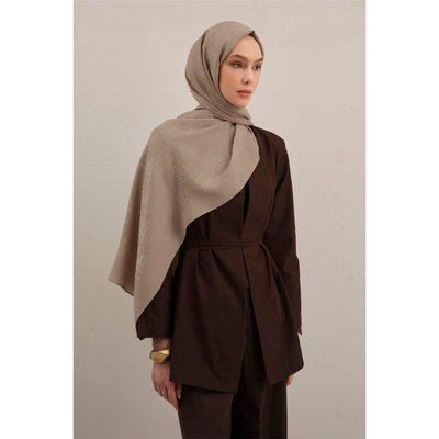 Armine Lyocell Naia Kare Monogram Şal - Resim 2