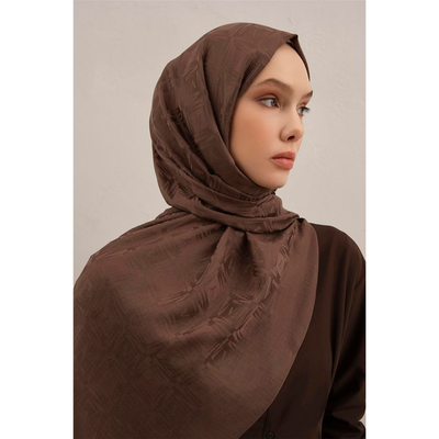 Armine Lyocell Naia Kare Monogram Şal - Resim 1