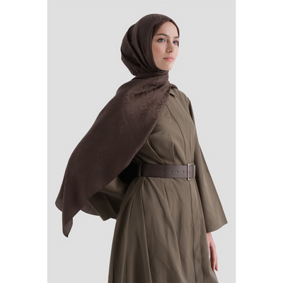 Armine Lyocell Naia Kare Monogram Şal - Resim 3