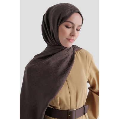 Armine Lyocell Naia Kare Monogram Şal - Resim 2