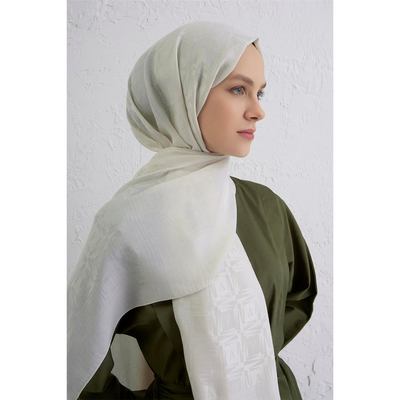 Armine Lyocell Naia Kare Monogram Şal - Resim 1